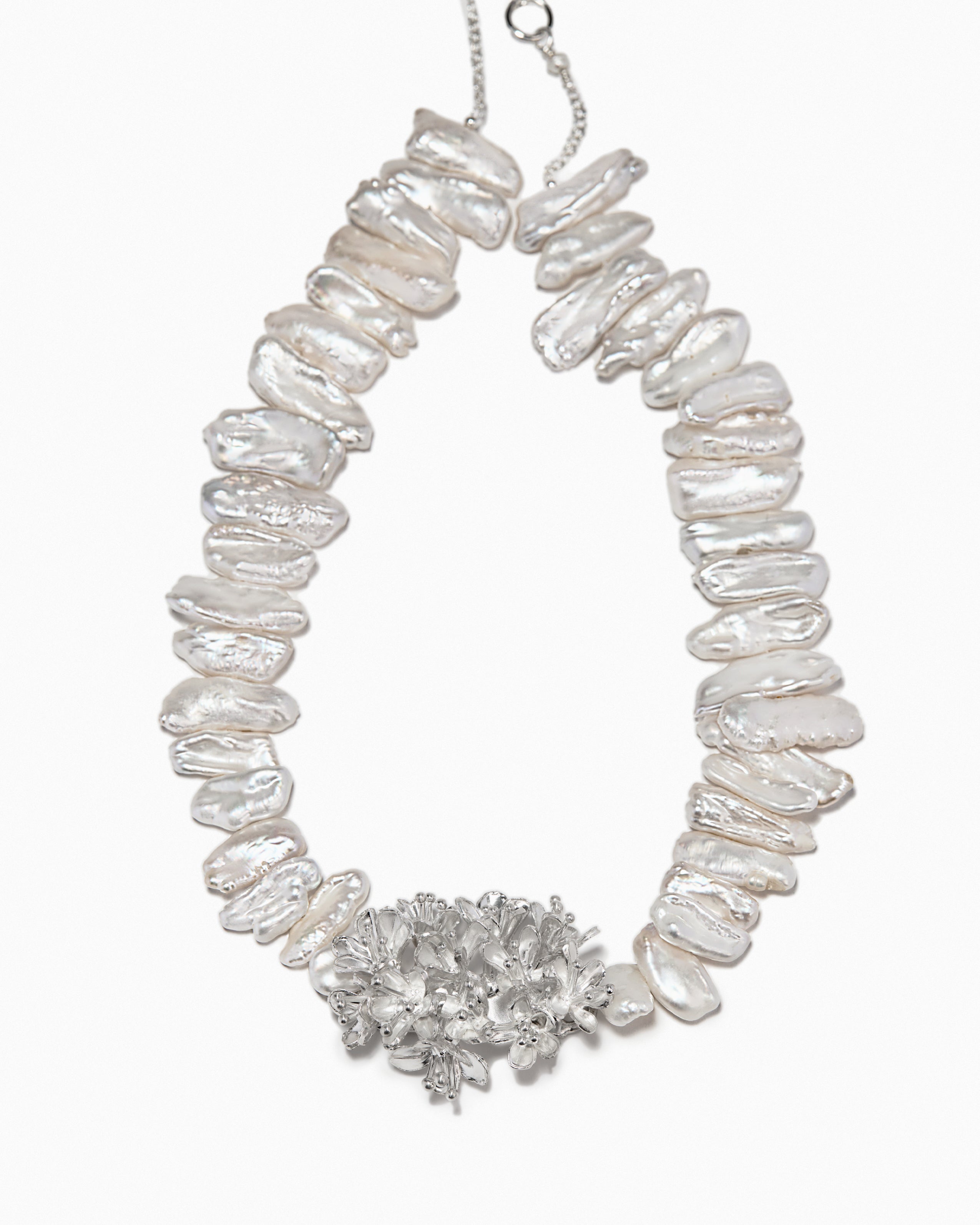 Blooming Biwa Pearl Choker