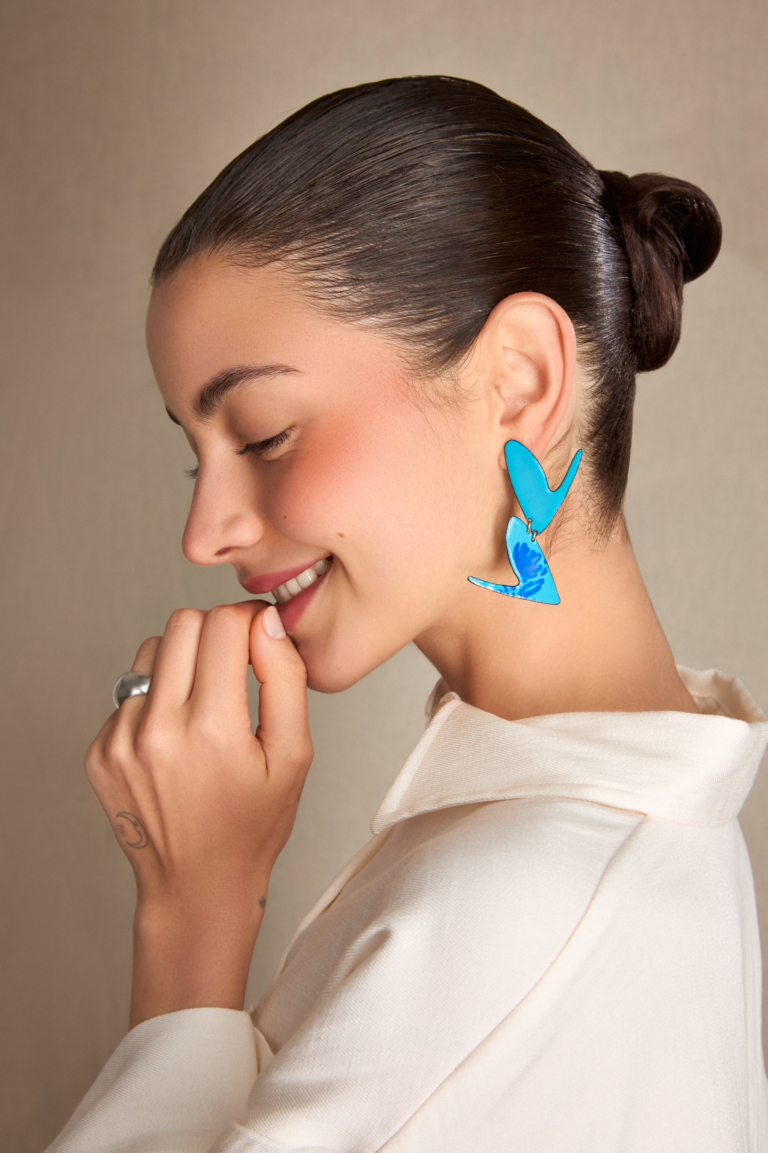 Double Hearts Earrings
