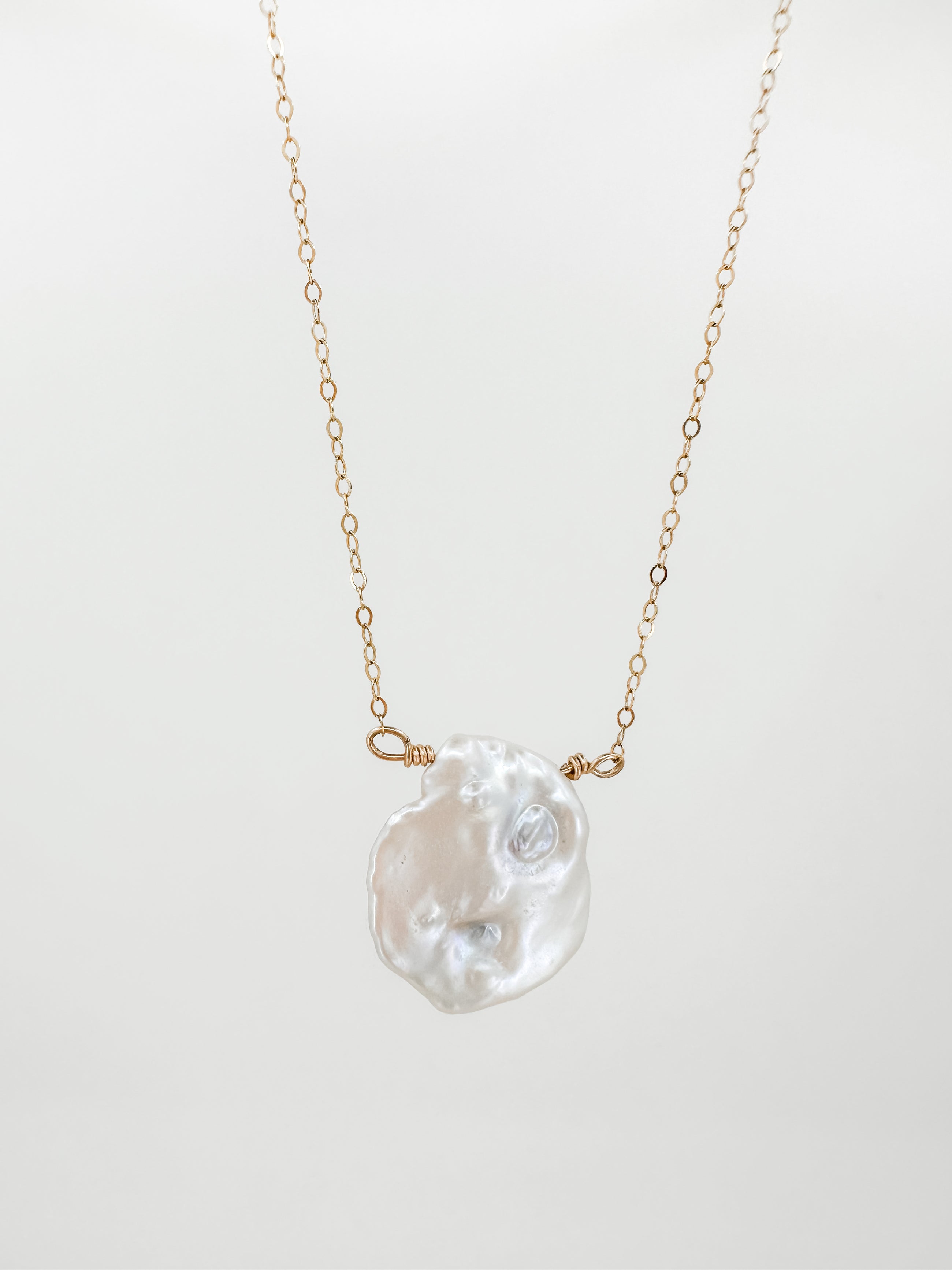 Dainty Keshi Pearl Gold Necklace