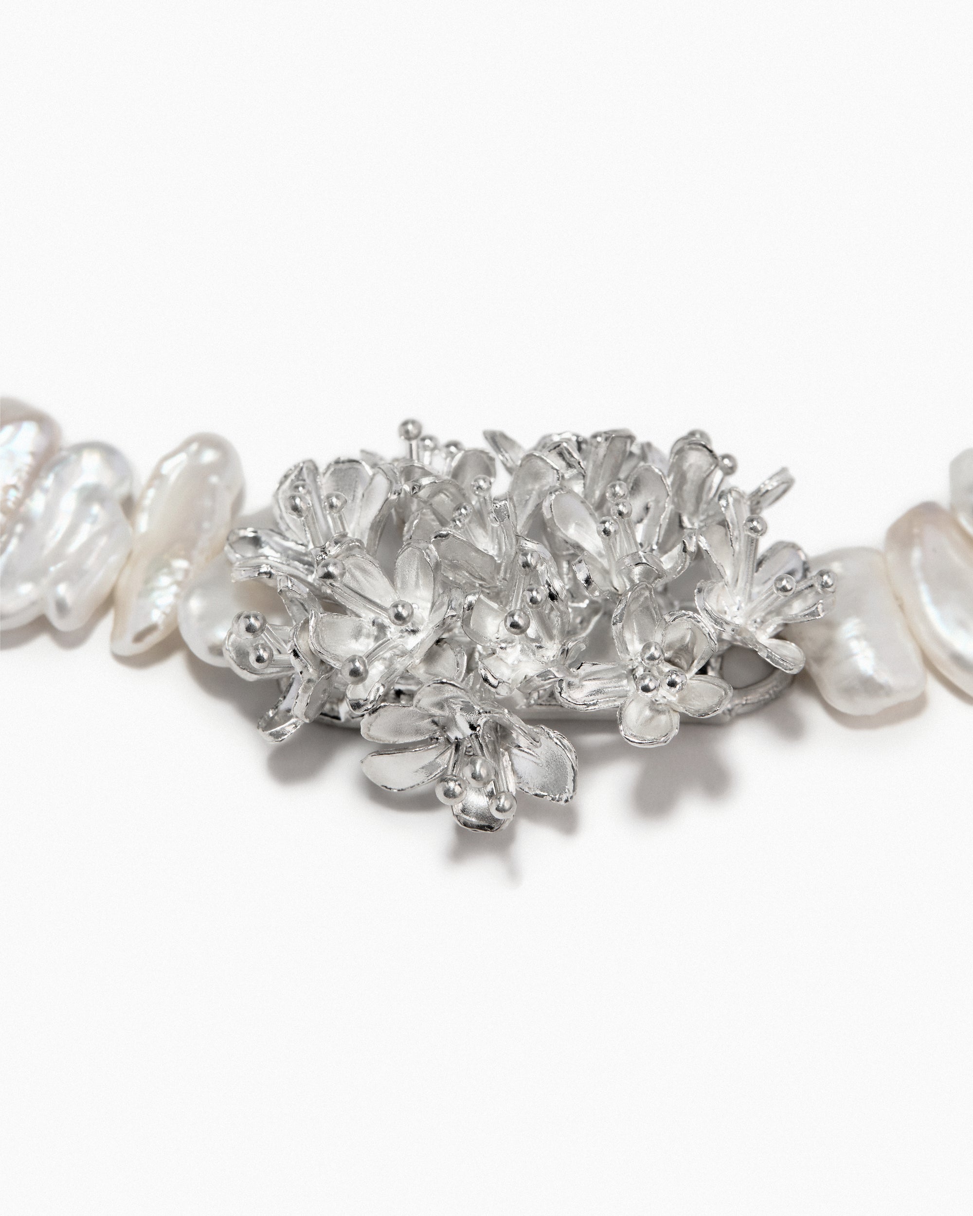 Blooming Biwa Pearl Choker