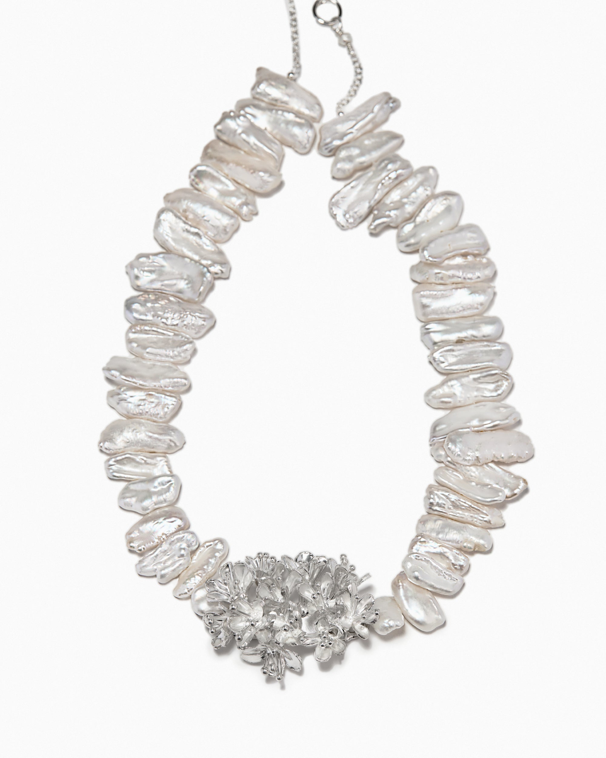 Blooming Biwa Pearl Choker