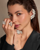 Flower Bouquet Full Ear Cuff