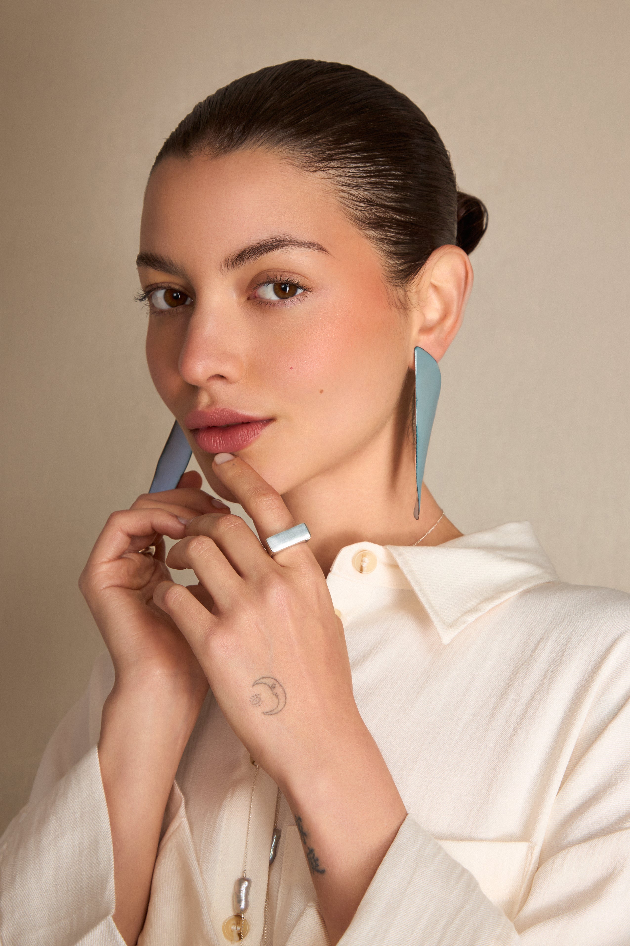 Rectangle Silver Singlet Ring