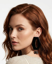 Hex & the City Pearl Enamel Earrings