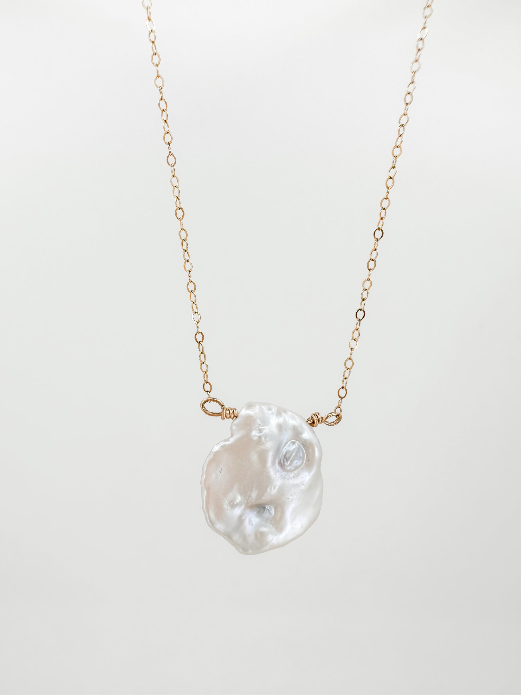 Dainty Keshi Pearl Gold Necklace