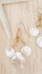 Keshi Pearl Gold Chandelier Earrings