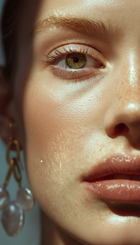 Keshi Pearl Gold Chandelier Earrings