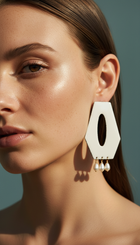 Hex & the City Pearl Enamel Earrings