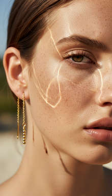 Threader Gold Earrings