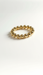 Delicate Beads Stackable Gold Ring