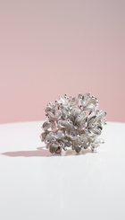 Flower Bouquet Silver Ring