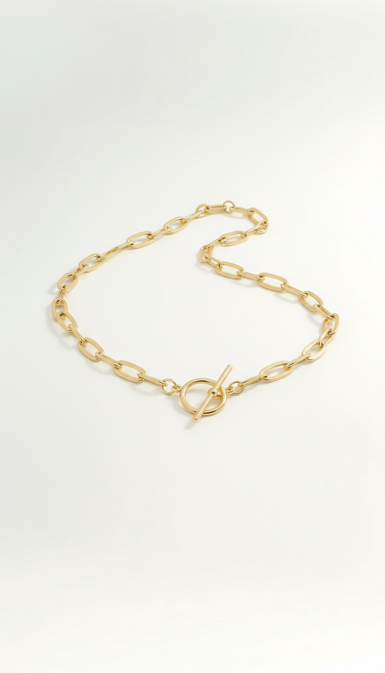 Thick Paperclip Chain Toggle Chocker