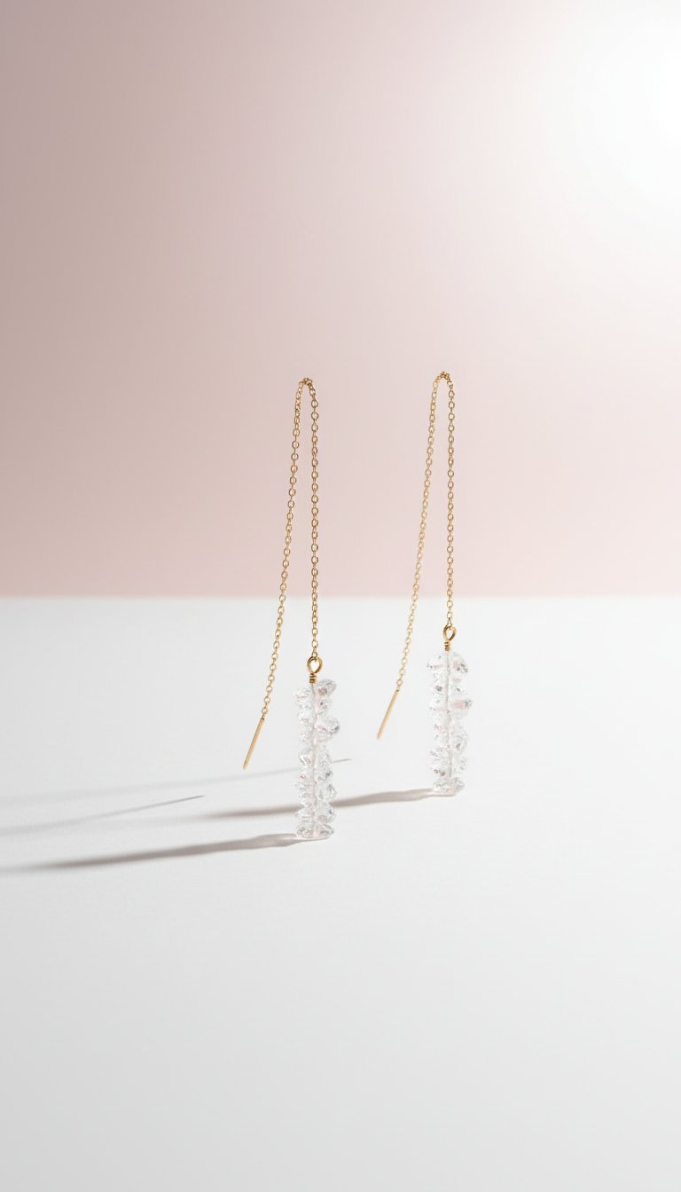 Threader Gold Earrings