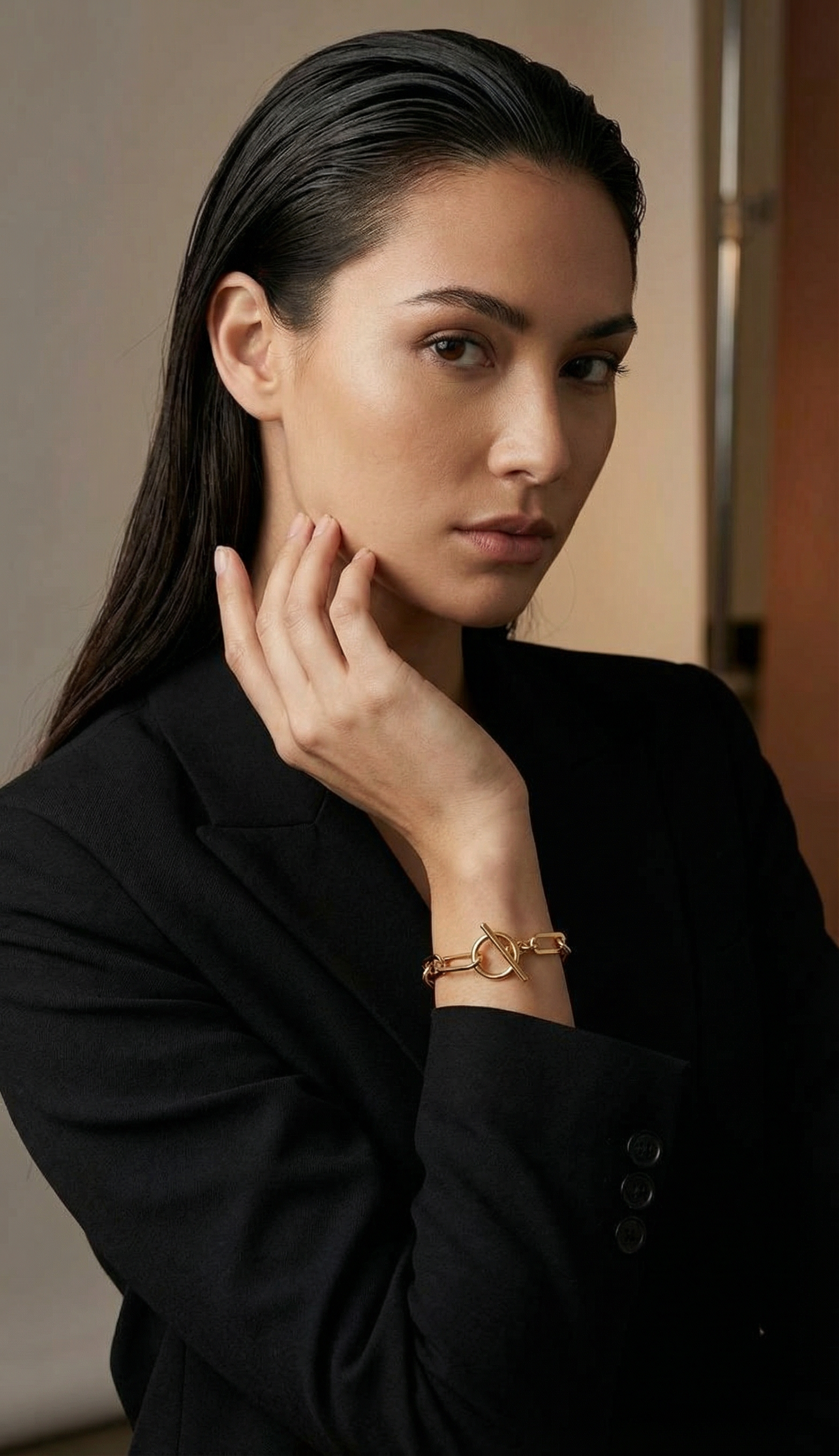 Elongated Paperclip Chain Bracelet