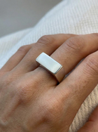 Rectangle Silver Singlet Ring