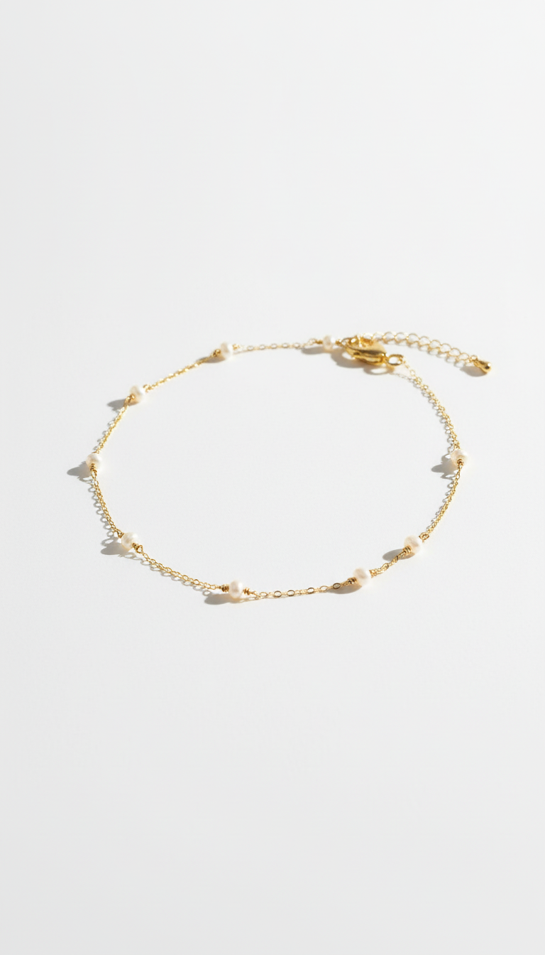 Tiny Oval Dainty Gold Necklace