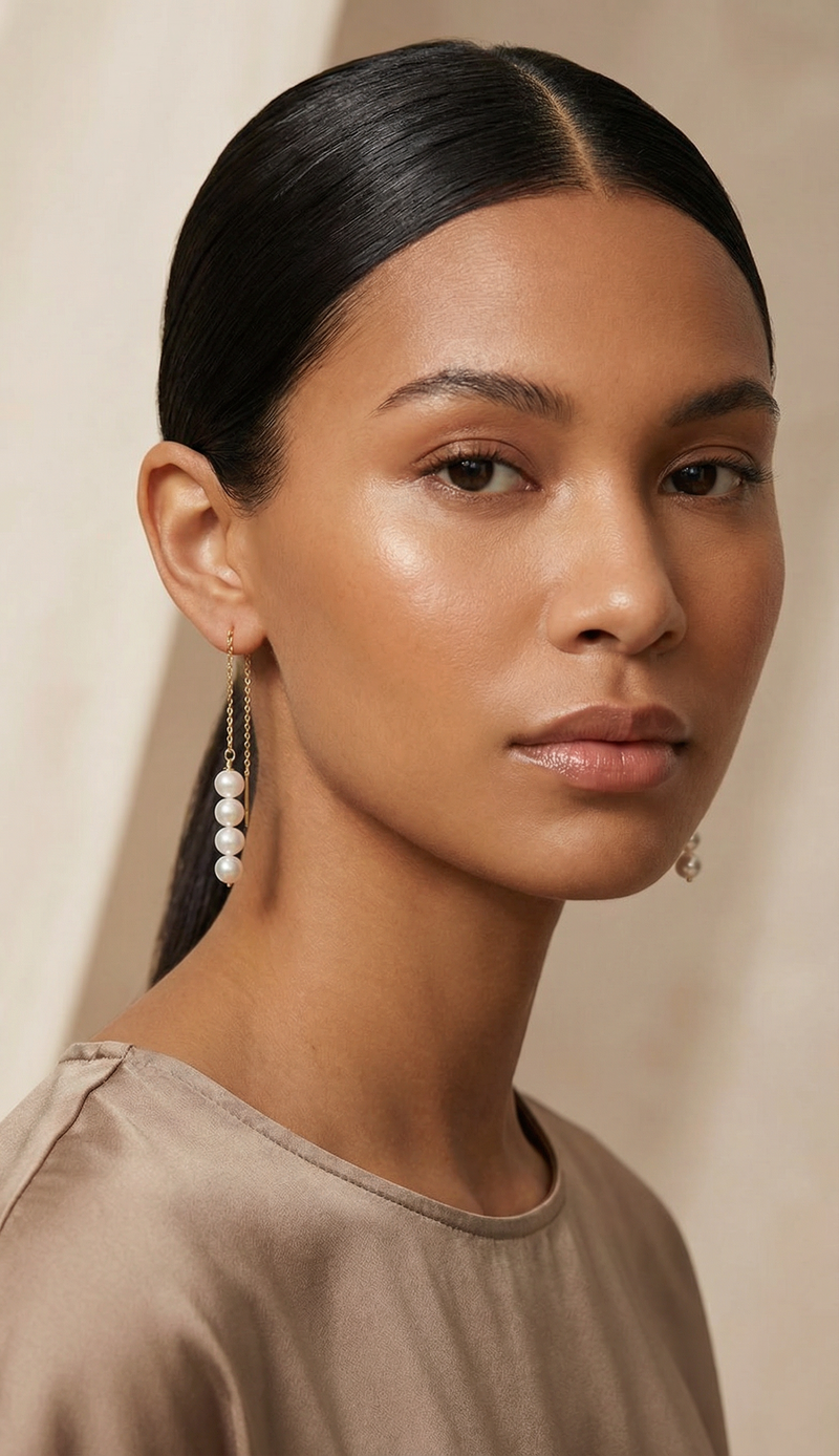 Threader Gold Earrings