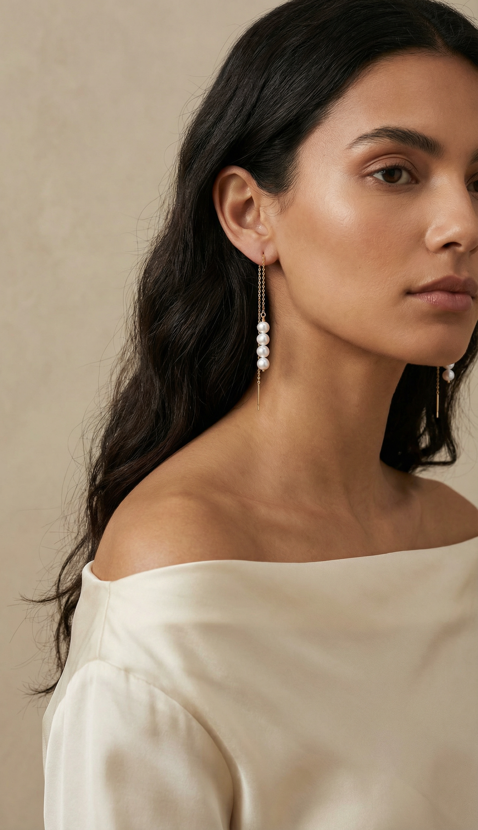 Threader Gold Earrings