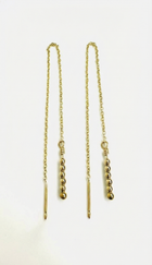 Threader Gold Earrings