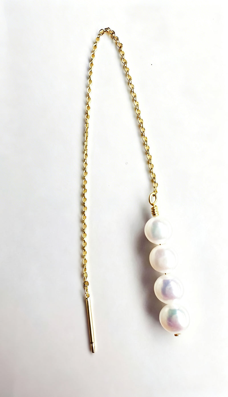 Threader Gold Earrings