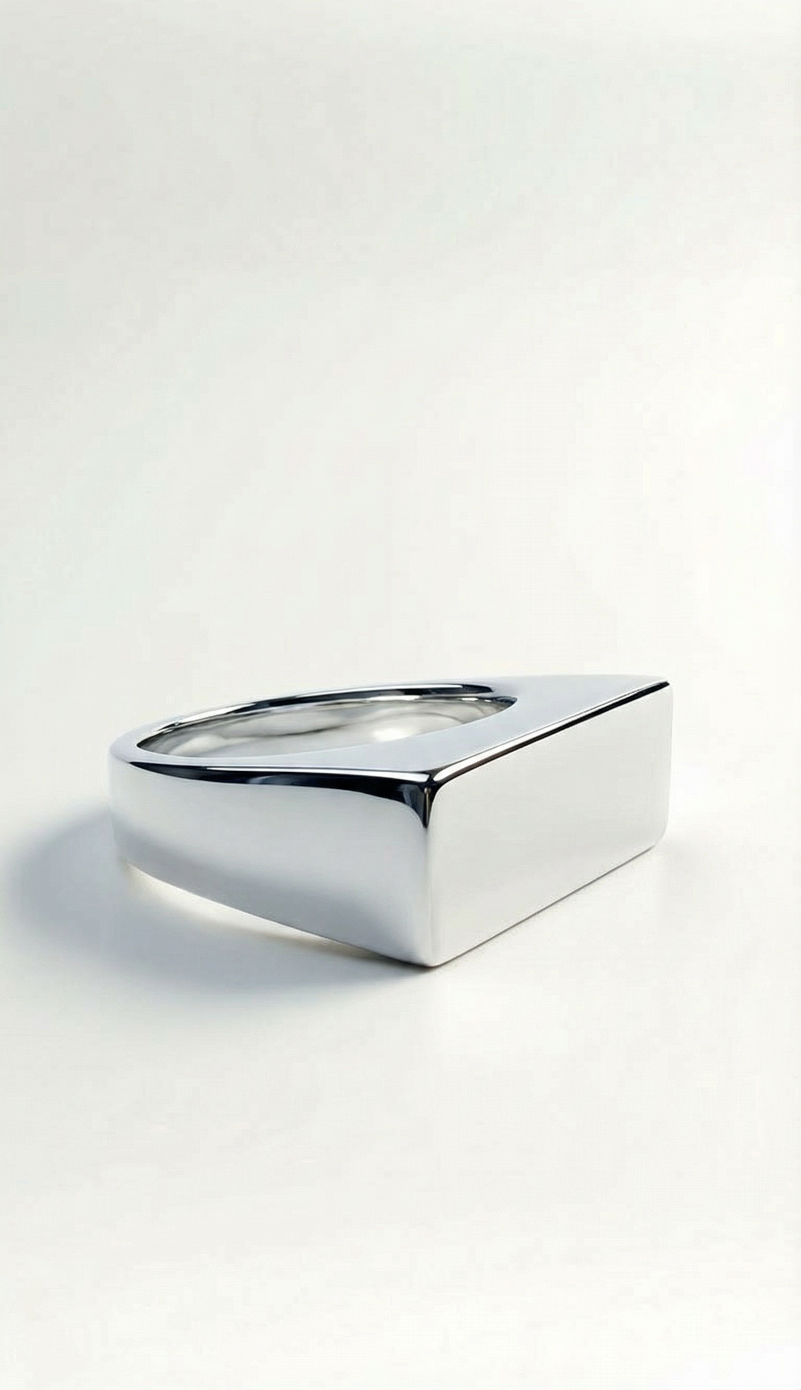 Rectangle Silver Singlet Ring