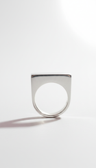 Rectangle Silver Singlet Ring