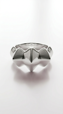 Flowing Waves Silver Ring