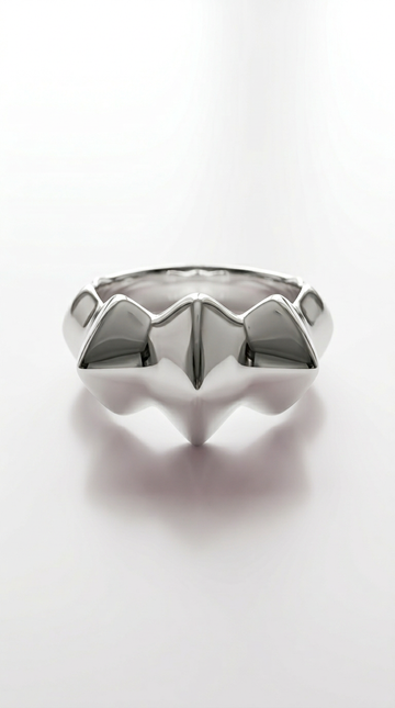 Flowing Waves Silver Ring