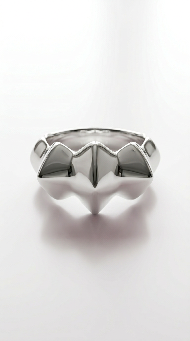 Flowing Waves Silver Ring