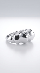 Flowing Waves Silver Ring