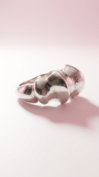 Flowing Waves Silver Ring