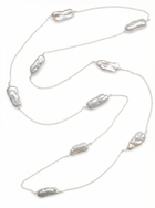 Straight Biwa Long Pearls