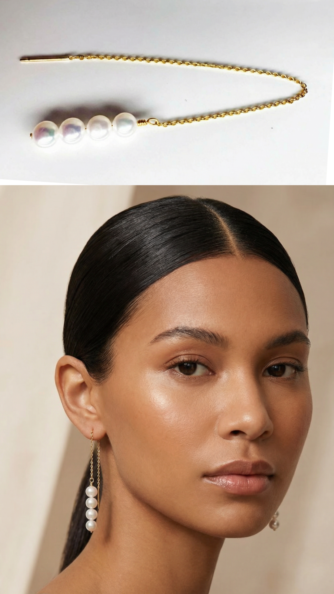 Threader Gold Earrings